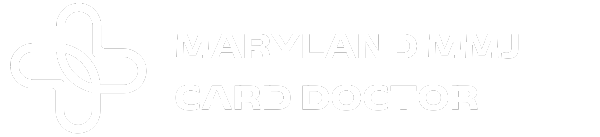 Maryland mmj card doctor logo white